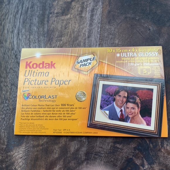Genuine Kodak Canon Ultima Photo picture Paper 4x6 in. High Gloss ultra glossy - Picture 6 of 7